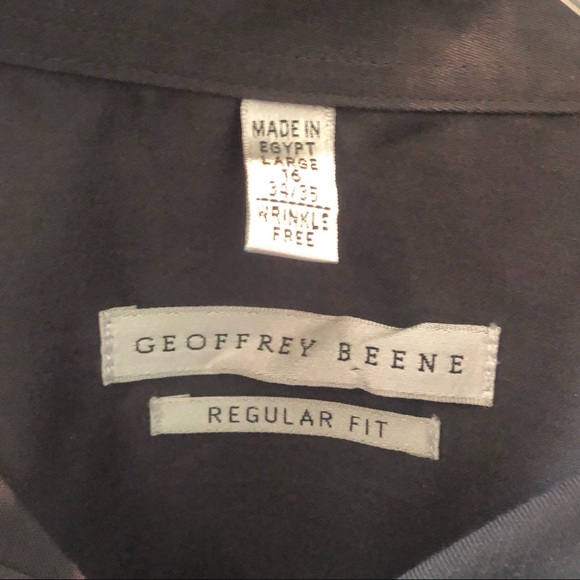 Charcoal Gray Long Sleeve Button Down Dress Shirt - Picture 2 of 2